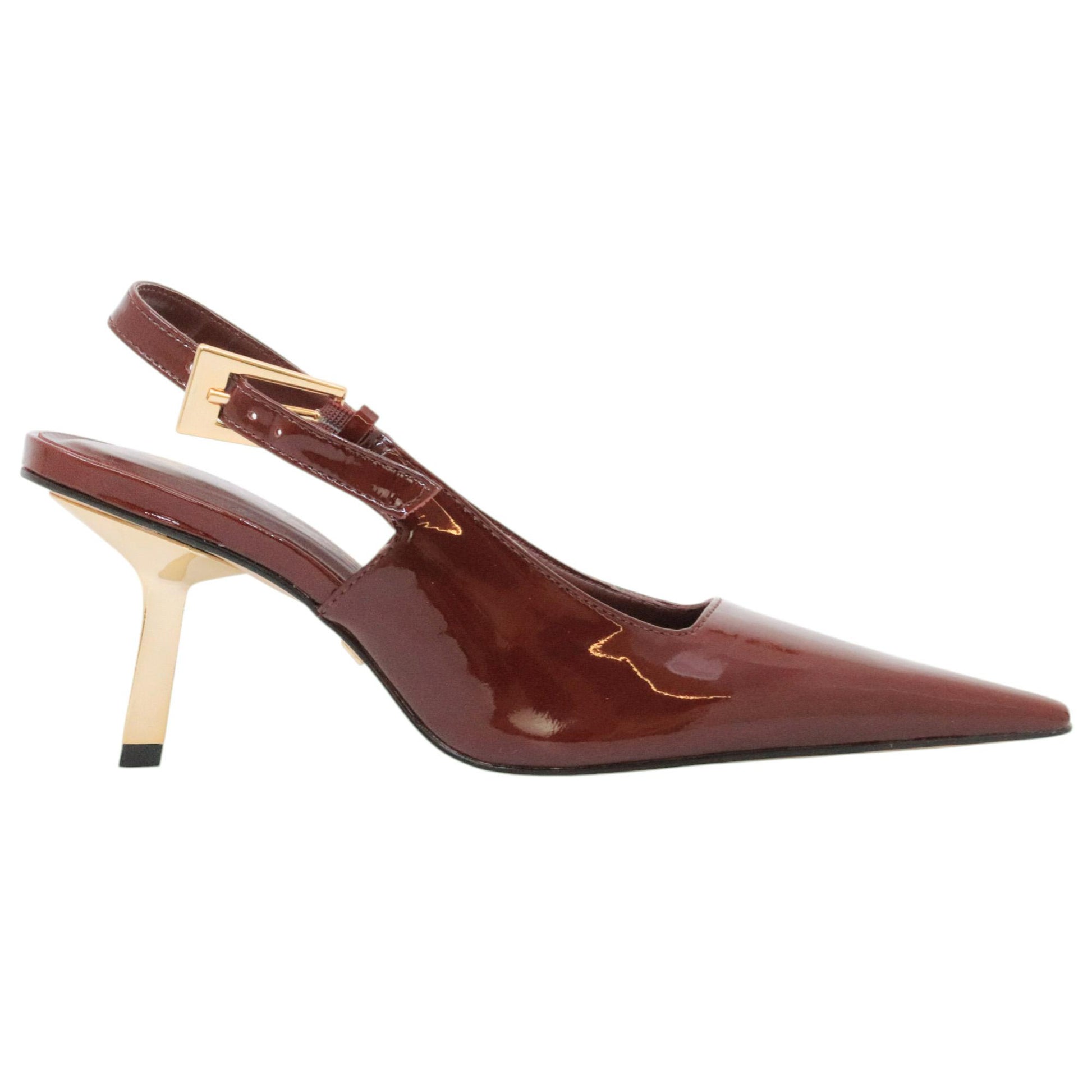 Carrano 877001 slingback donna pelle vernice rossa 