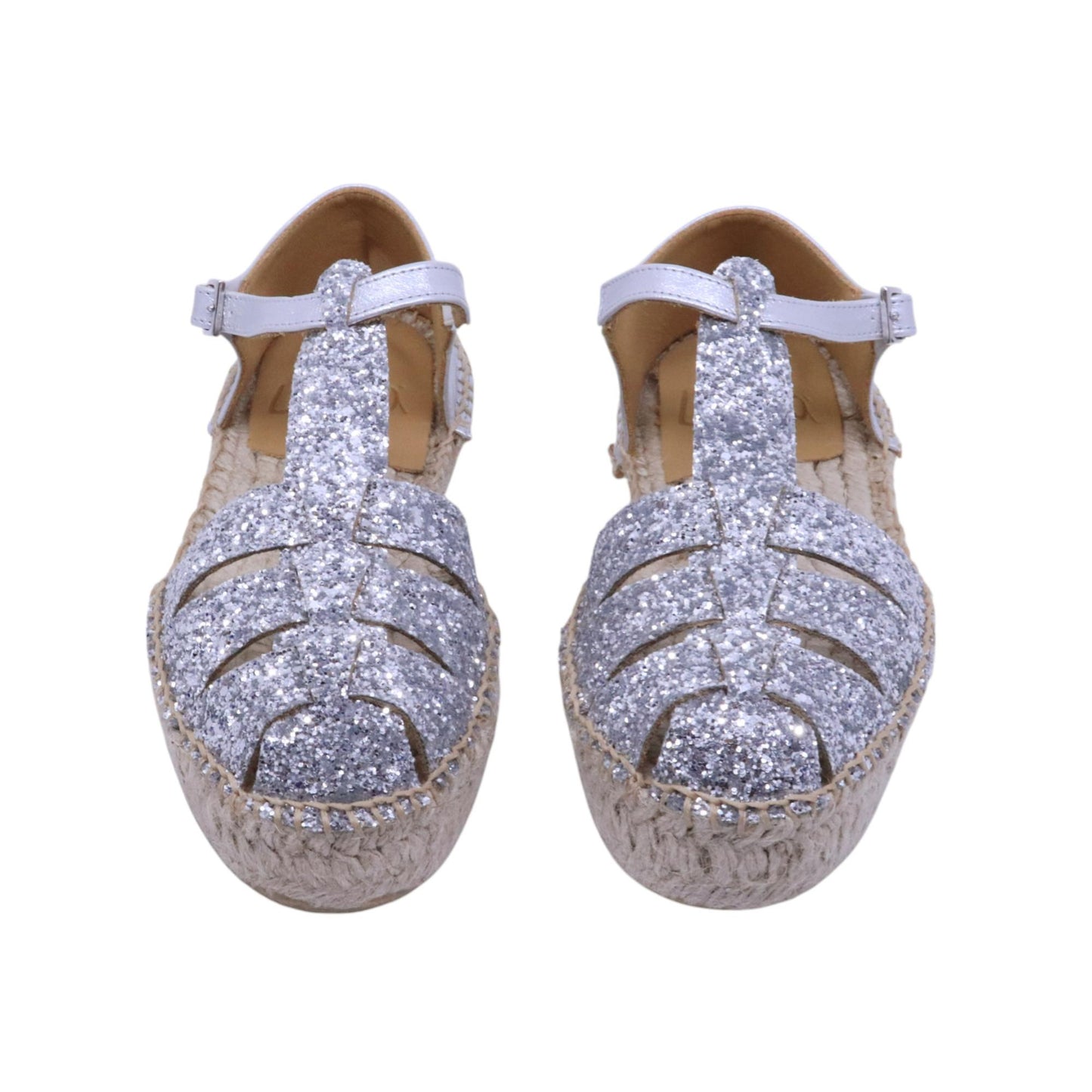 Sandalo donna Lagoa Valencia in glitter argento 