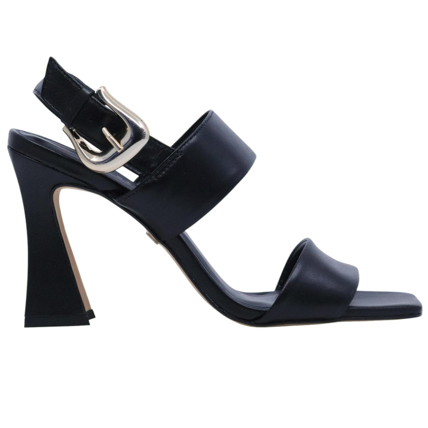 Sandalo con tacco donna Carrano 467034 in pelle nera 