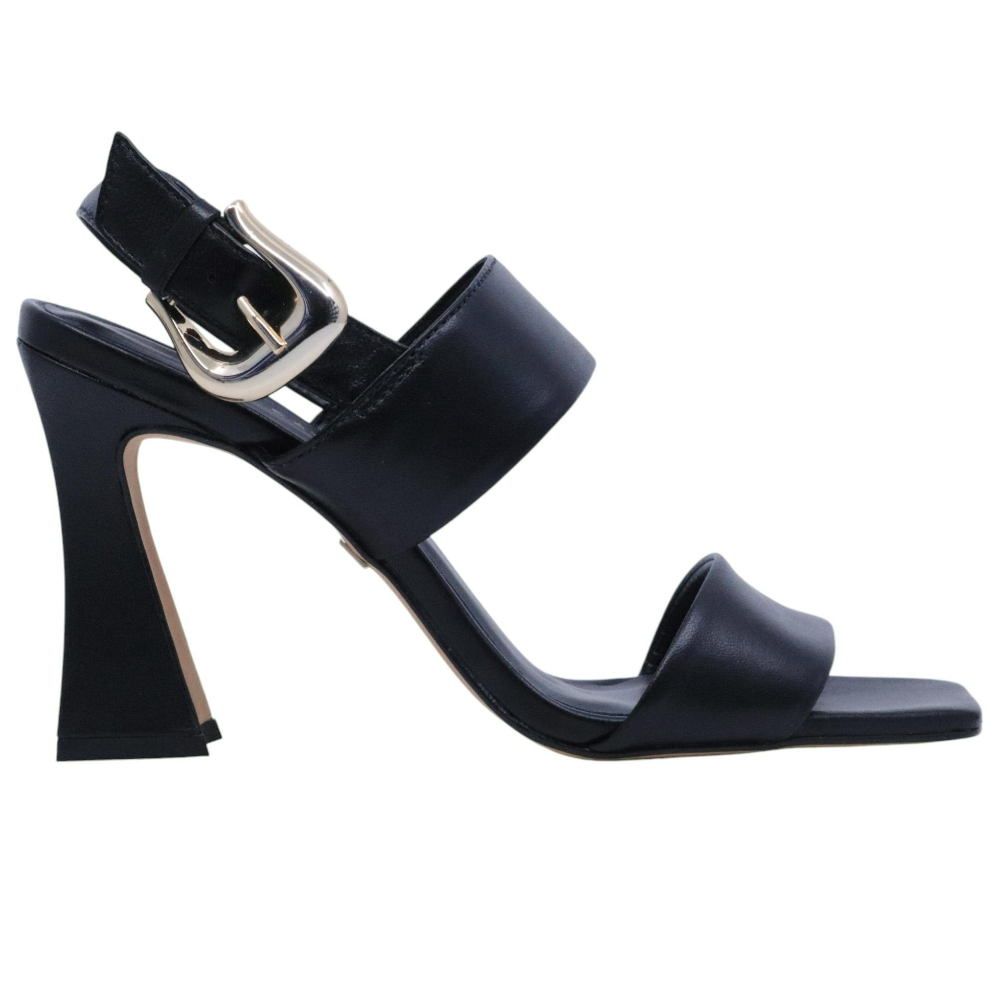 Sandalo con tacco donna Carrano 467034 in pelle nera 