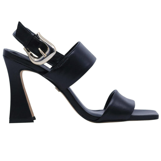 Sandalo con tacco donna Carrano 467034 in pelle nera 