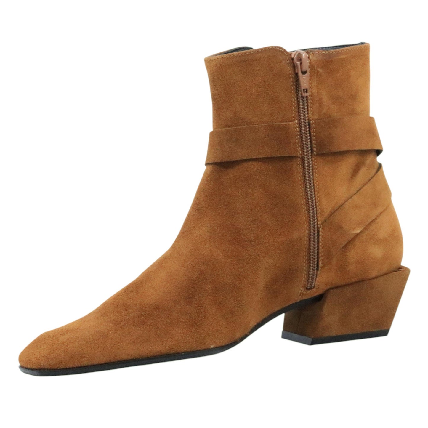 Ras 8260 stivaletto donna camoscio cuoio 