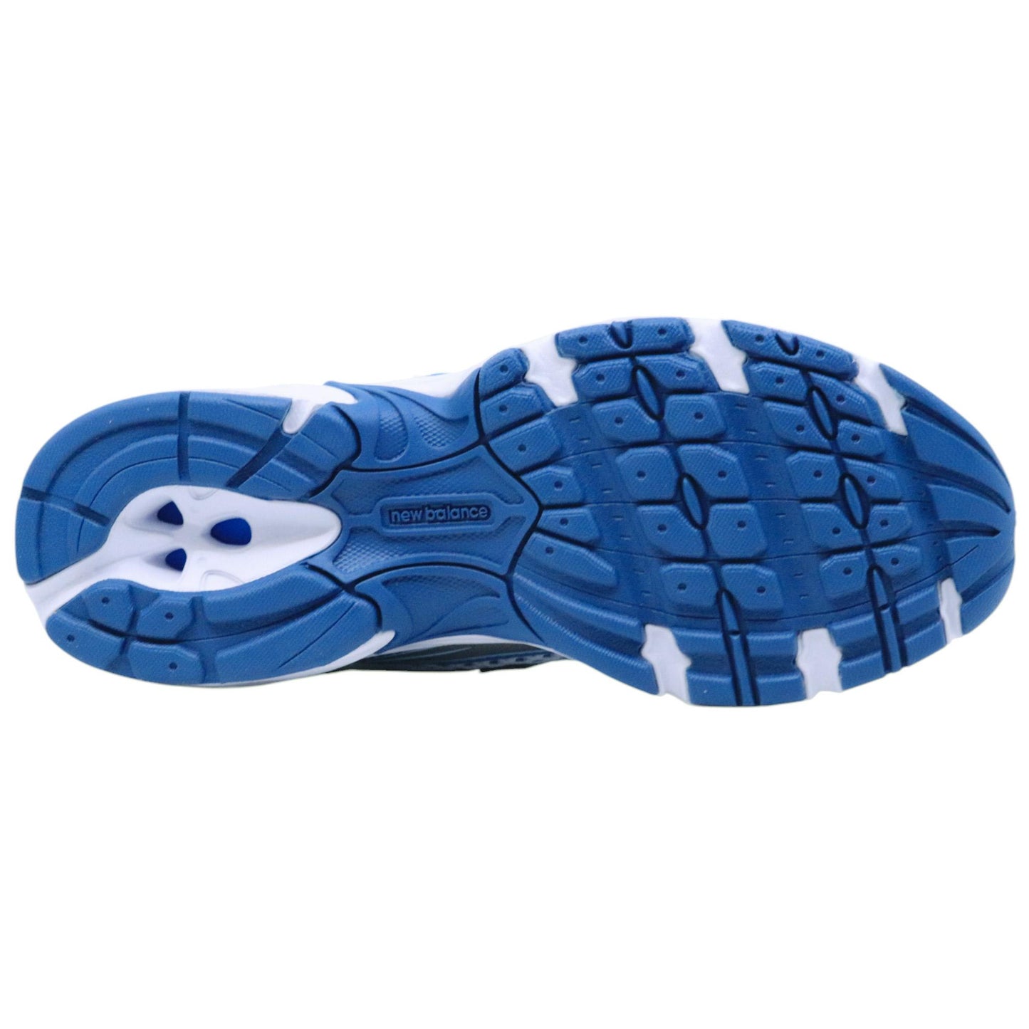 New Balance 740 Blue Agate sneaker donna in suede e mesh bianco con dettagli azzurri 