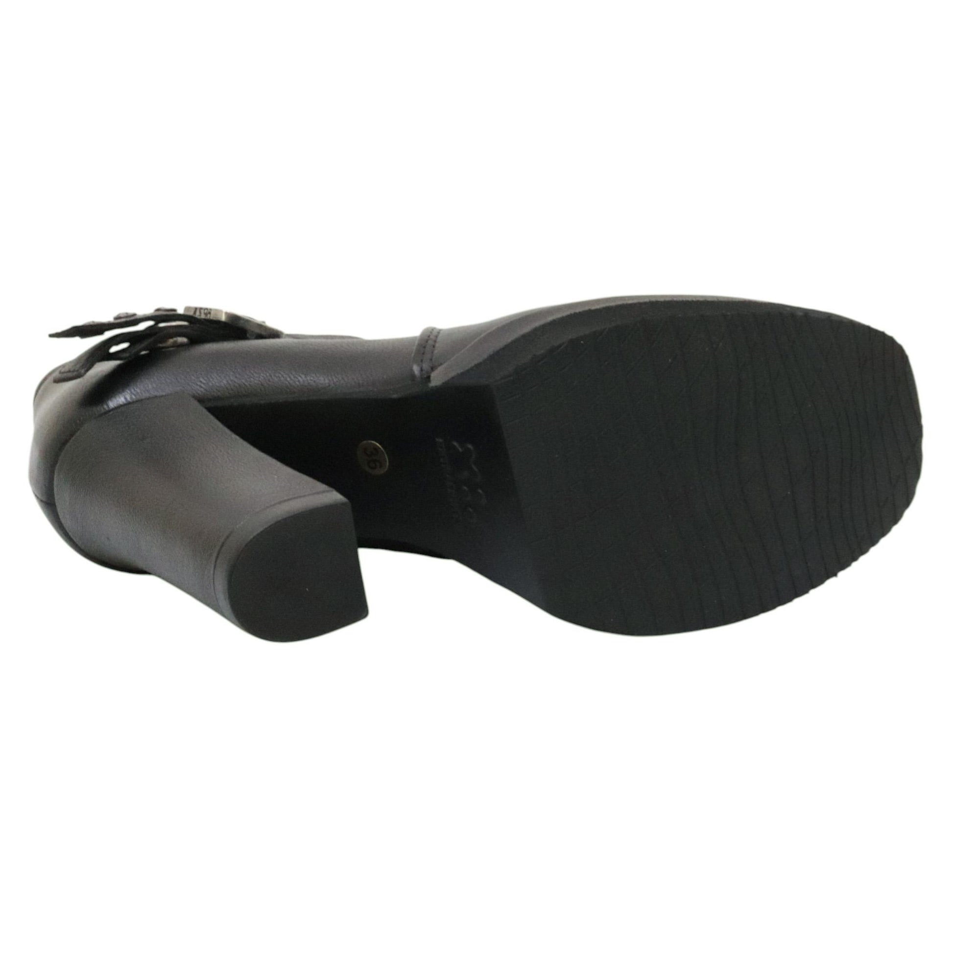 AS98 A53125 scarpa donna in pelle nera 