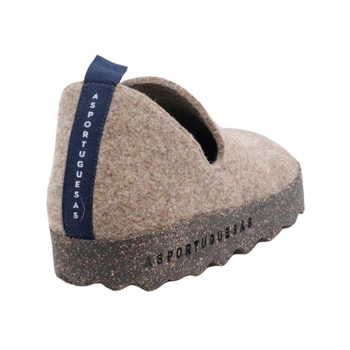 Asportuguesas City scarpa in lana naturale taupe 