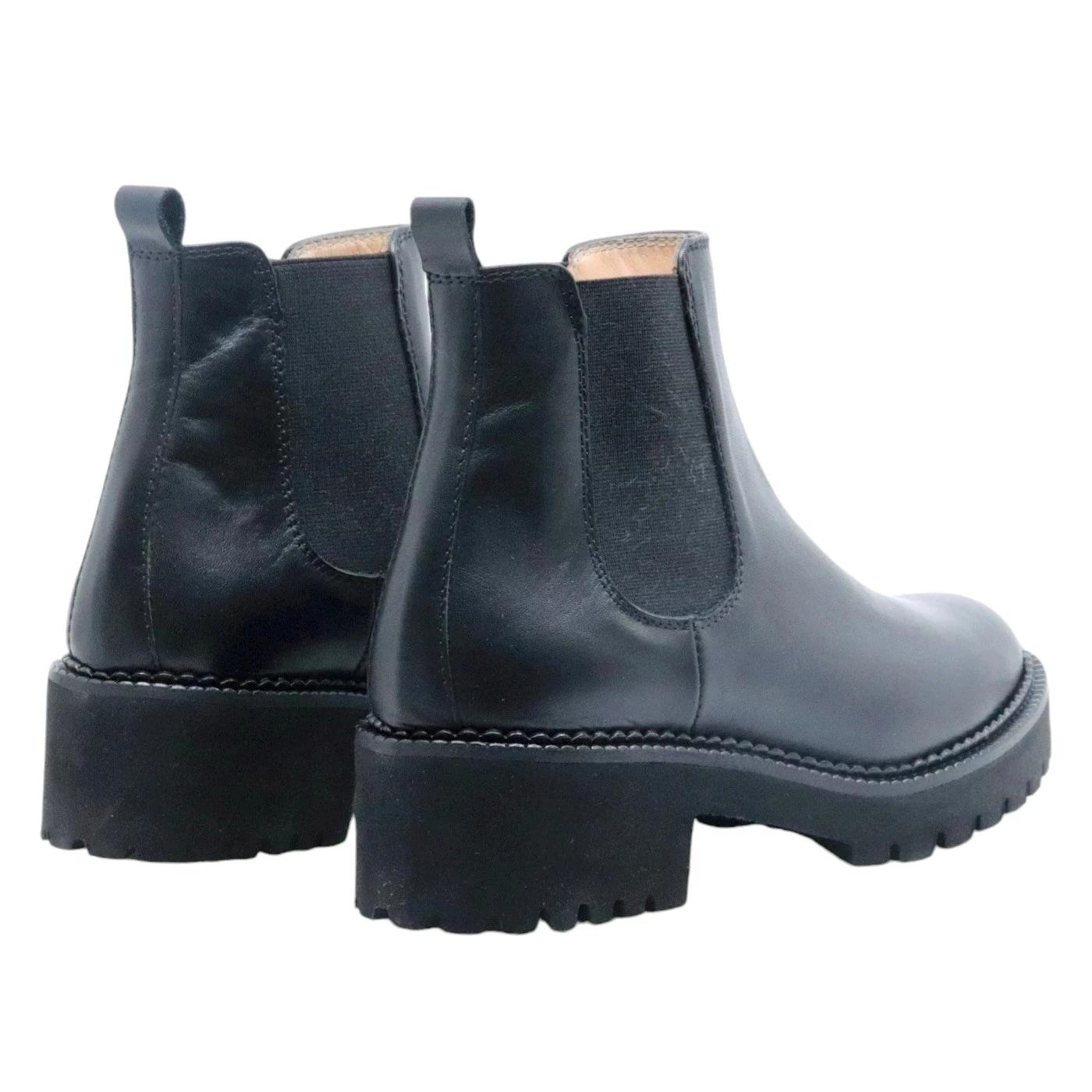 Le Briella Z760 chelsea donna in pelle nera. Z760-VITELLONEROBLACK LE BRIELLA