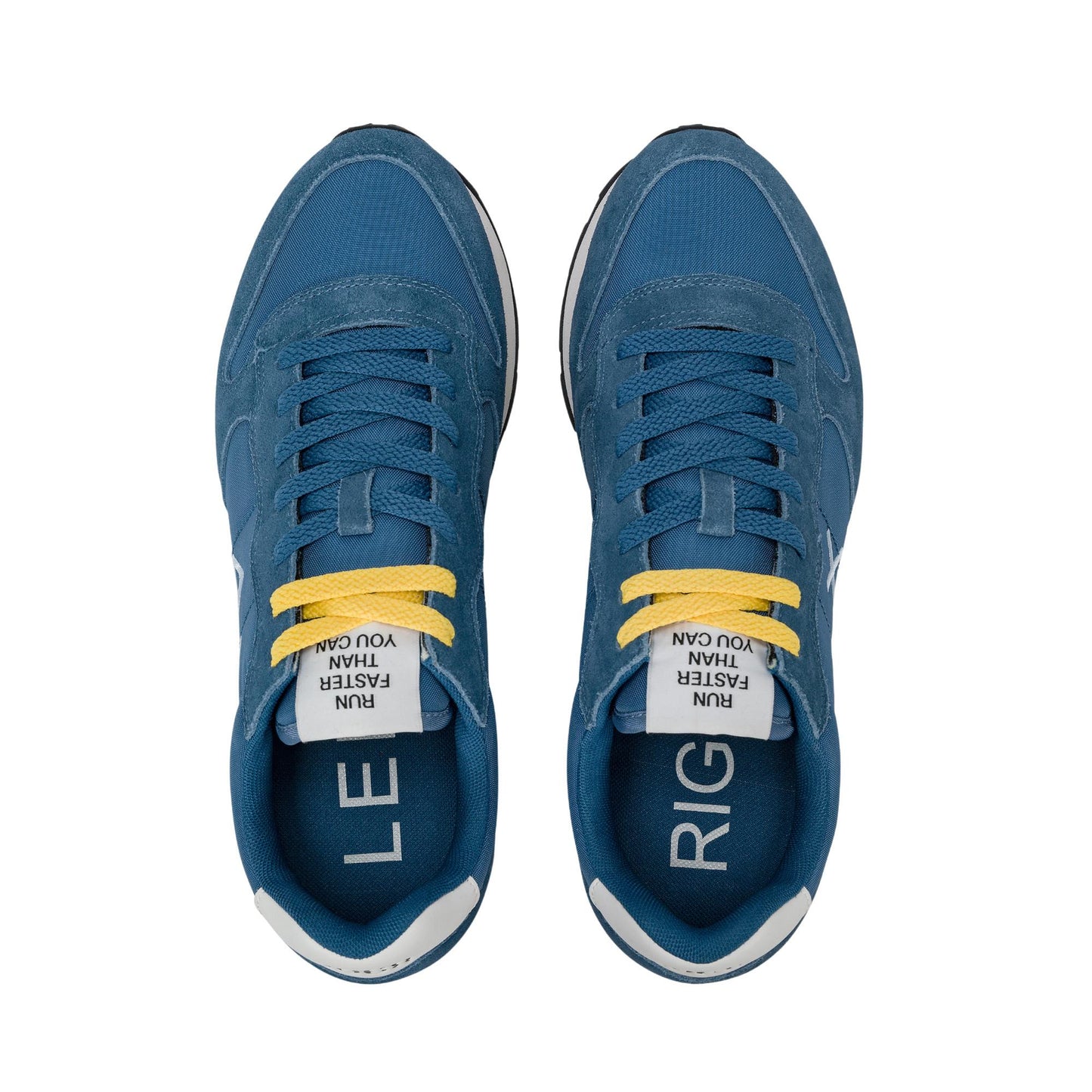 Sun68 Tom Solid Z36101 sneaker uomo blu avio scuro in nylon e camoscio 