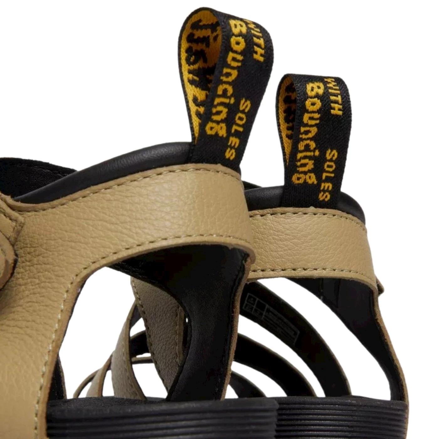 Dr Martens Blaire Pale sandalo donna in pelle verde oliva 