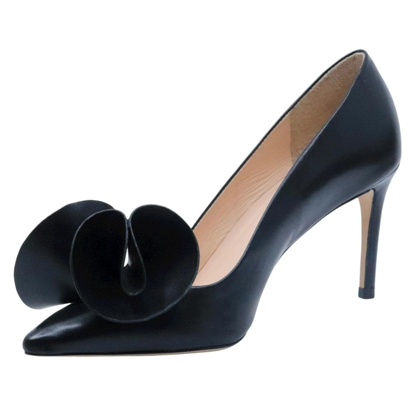 Décolleté donna Guilhermina 2011 in pelle nera 