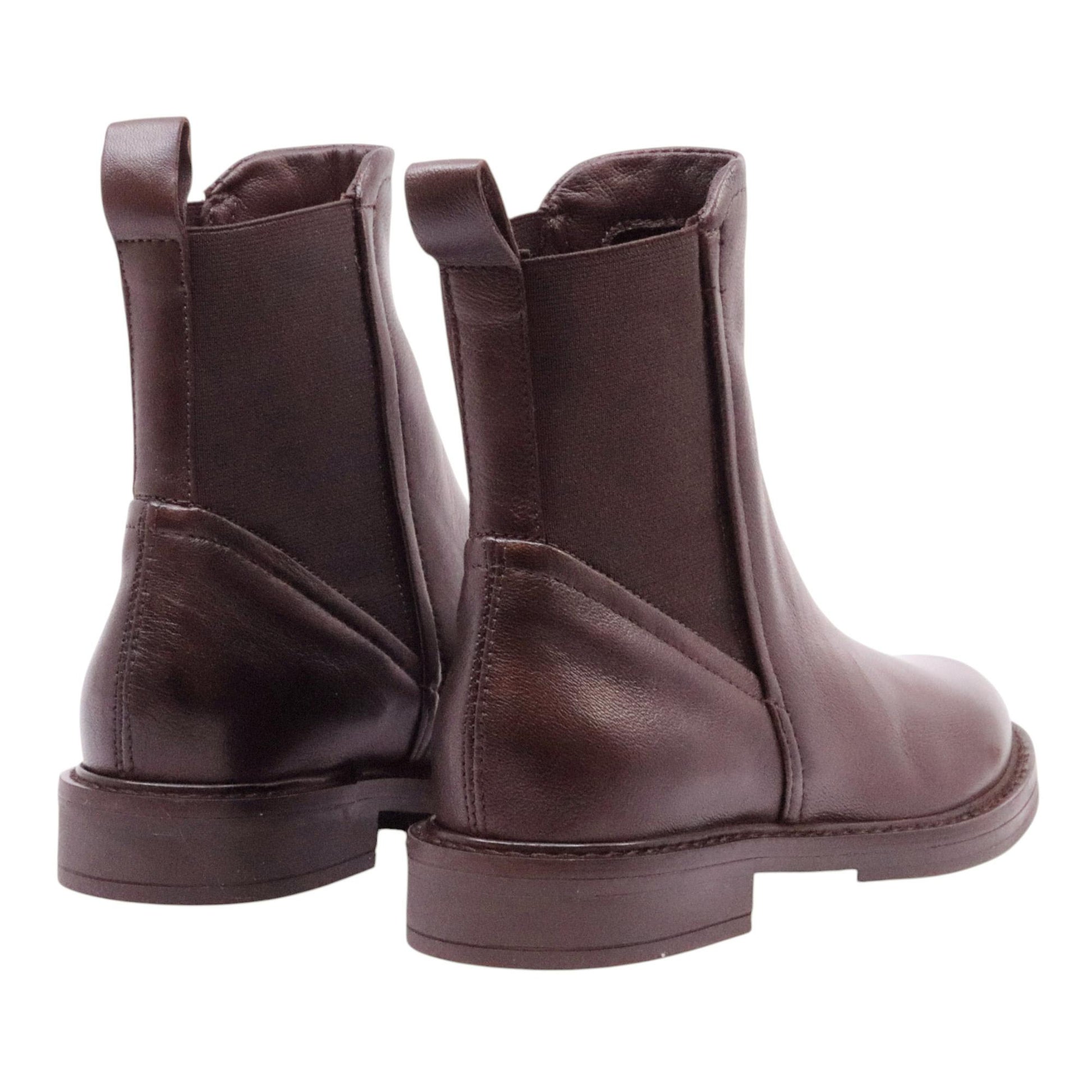 MJUS T81223 Fatima chelsea boot donna in pelle marrone moka 