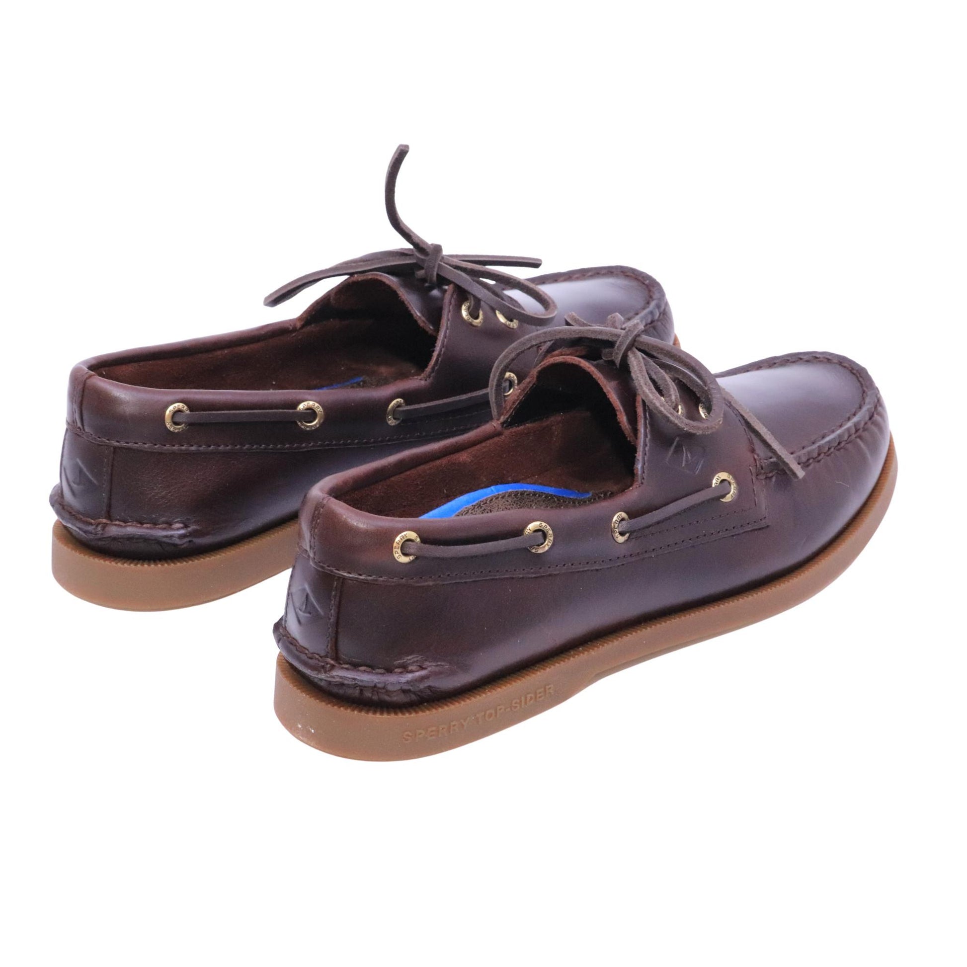 Sperry A/O 2-Eye scarpa da barca mocassino uomo in pelle marrone 