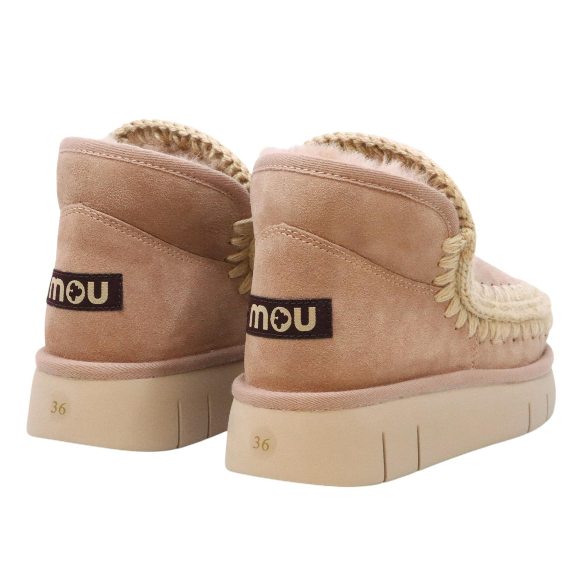 Mou Eskimo Bounce sneaker stivaletto donna in montone camel 