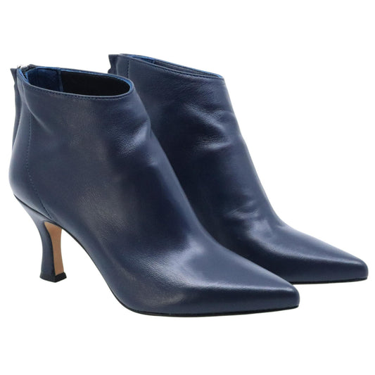 Tronchetto donna Ranyé 130 in pelle blu 