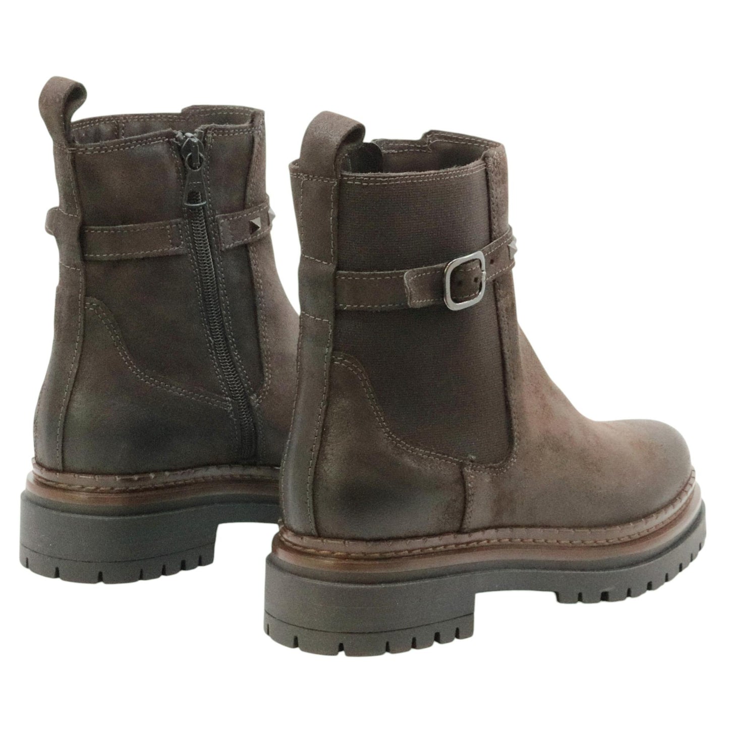 MJUS Deirde L97201 stivaletto donna in pelle caffè 