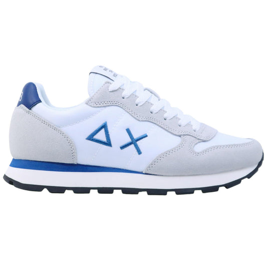 Sneaker uomo Sun68 Tom Solid Z35101 in tessuto bianco 