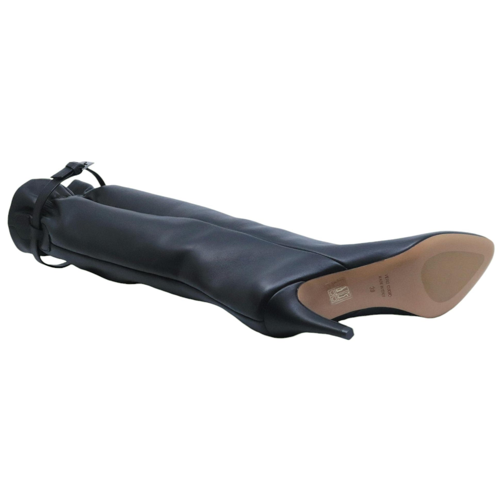 Stivale da donna The Seller SE013 in pelle nera 