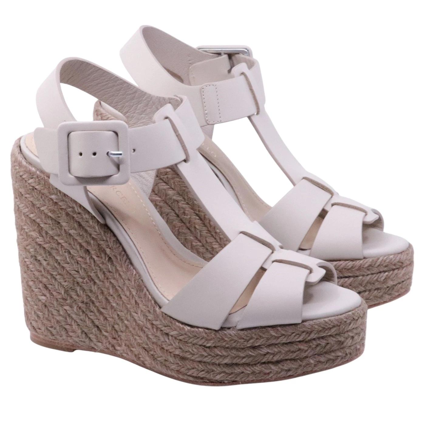 Sandalo con zeppa Paloma Barceló Alison in corda intrecciata 