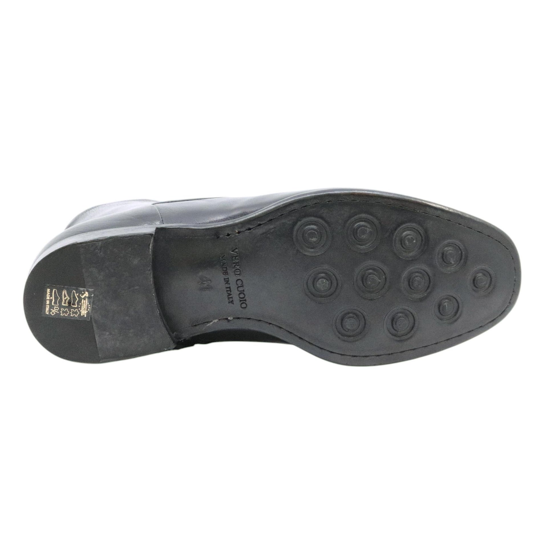 Crispiniano 124-14 stivaletto uomo pelle nero con zip interna 
