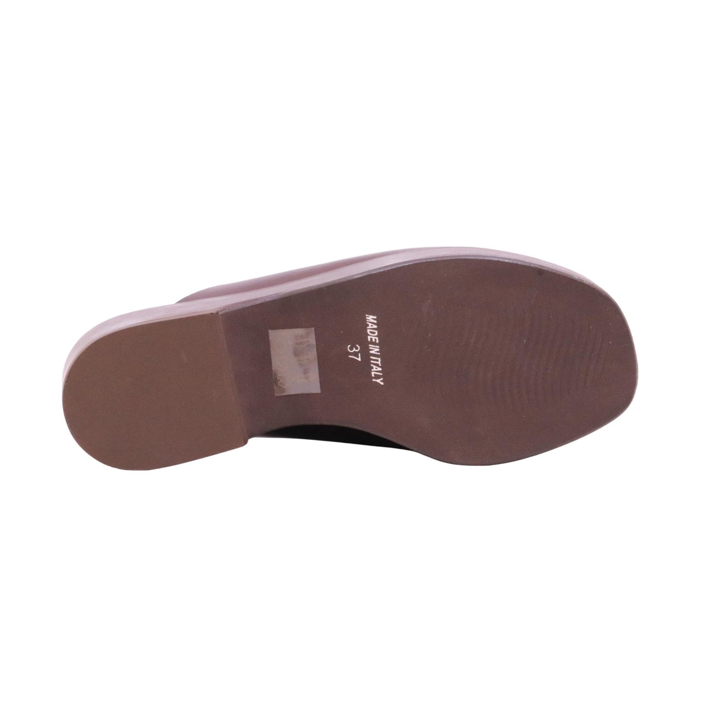 Curiosité 2960 Maverik sandalo donna con zeppa in pelle marrone castagna fascia larga 