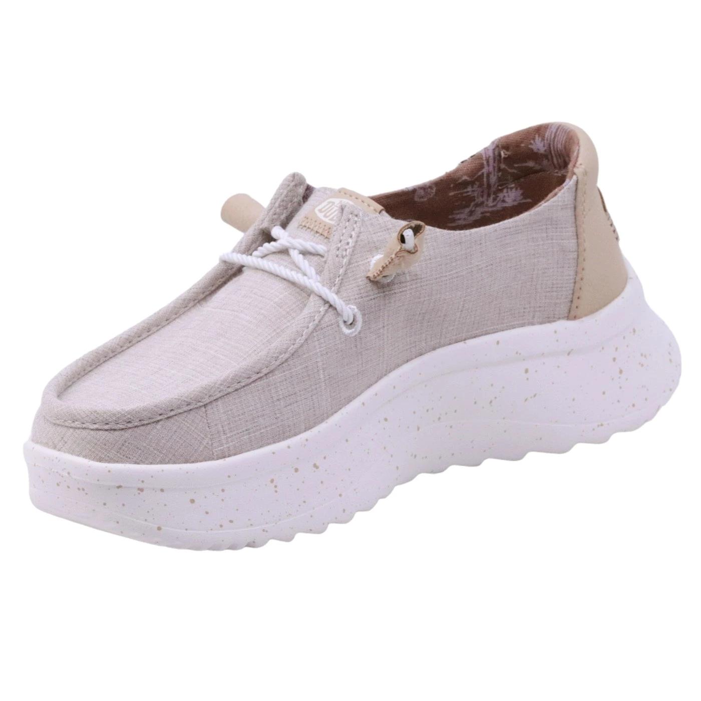 Hey Dude Wendy Peak Woven sneaker donna in grigio chiaro 
