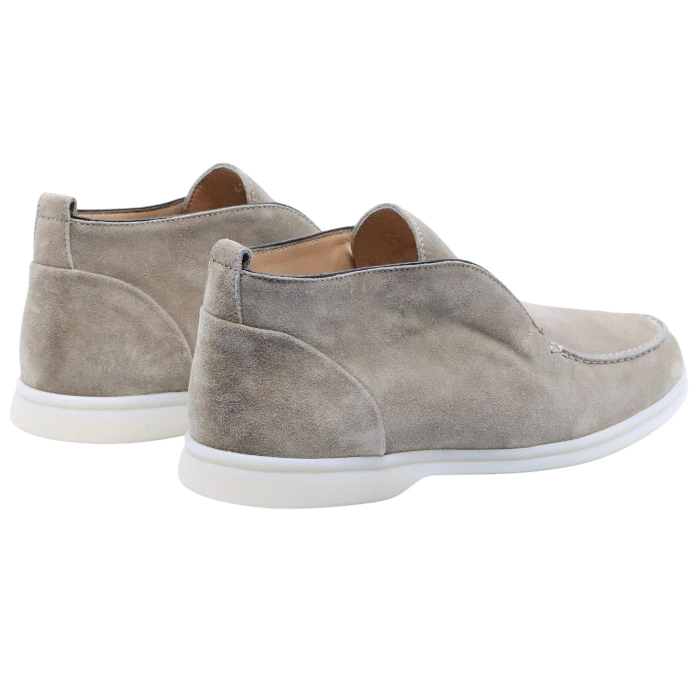 Polacchino uomo senza lacci Rossano Bisconti 358 in camoscio antilope 