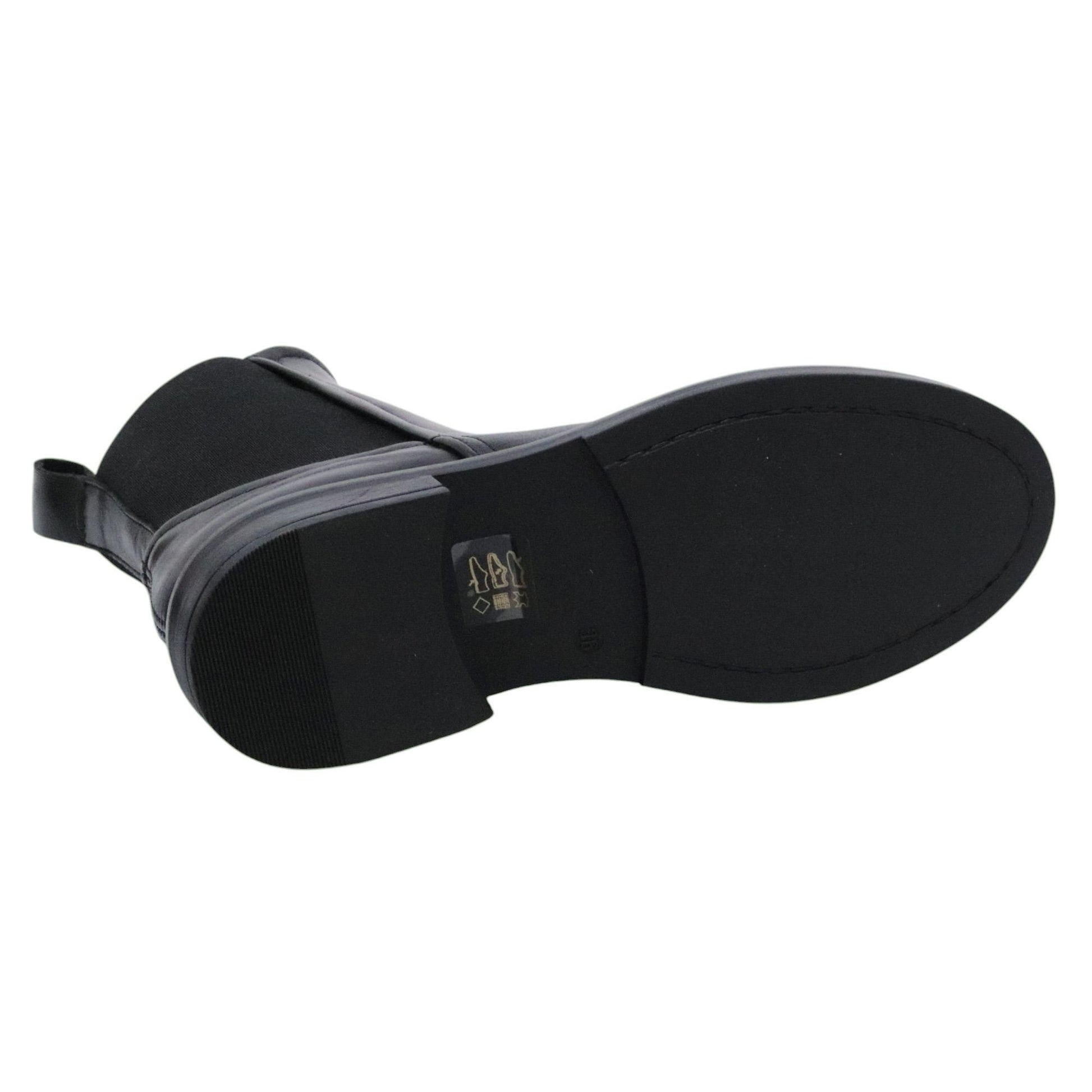 MJUS T81223 Fatima chelsea boot donna in pelle nera 