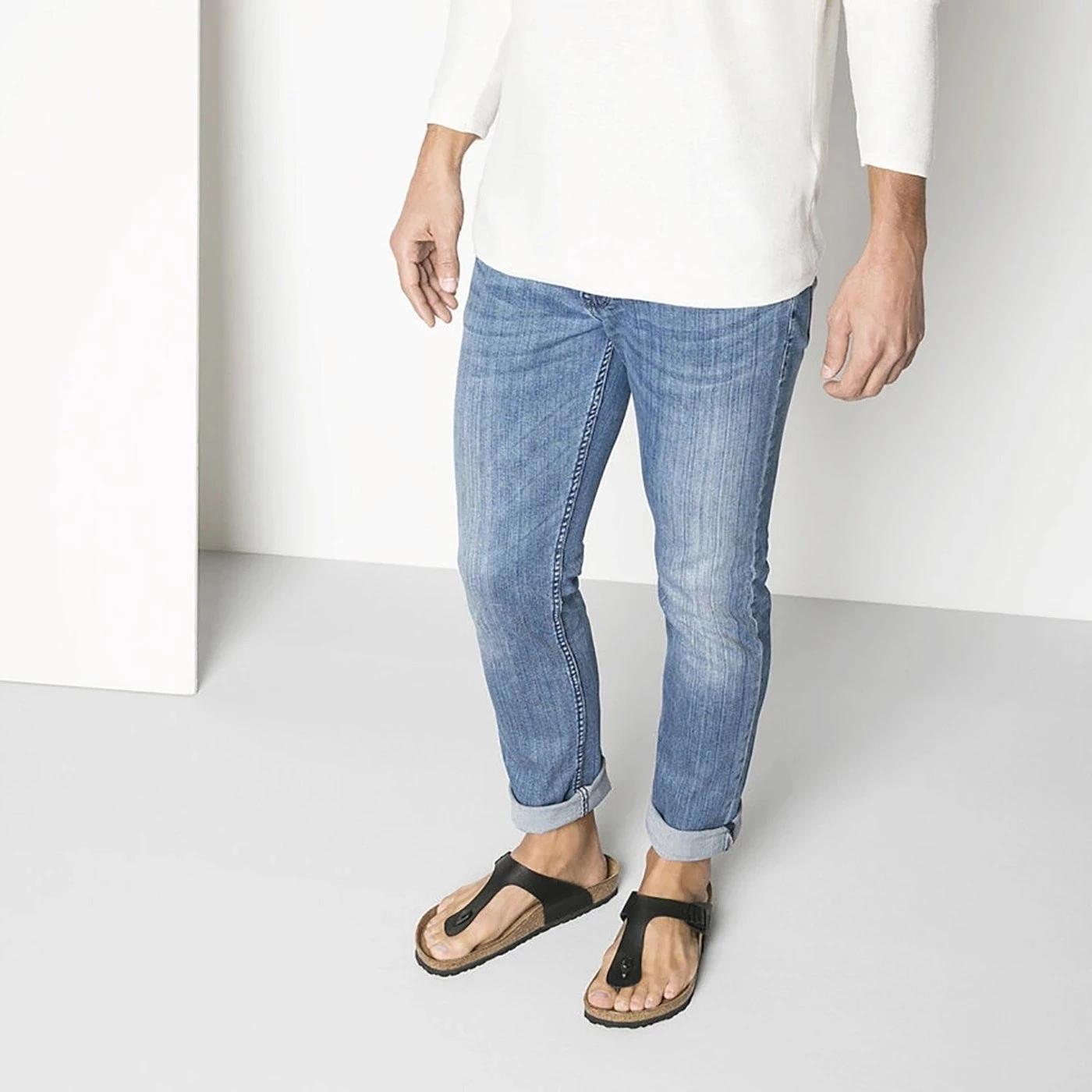 Birkenstock Gizeh Birko-Flor Black sandalo infradito Regular Fit 