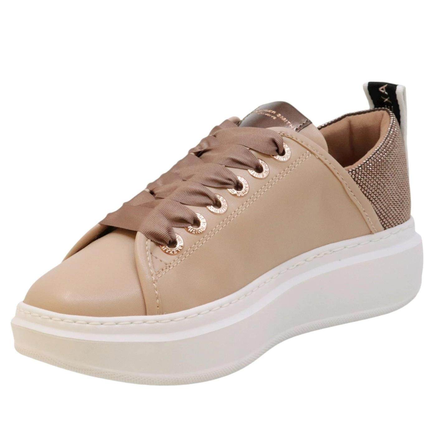 Sneaker donna Alexander Smith Wembley in pelle rose gold 