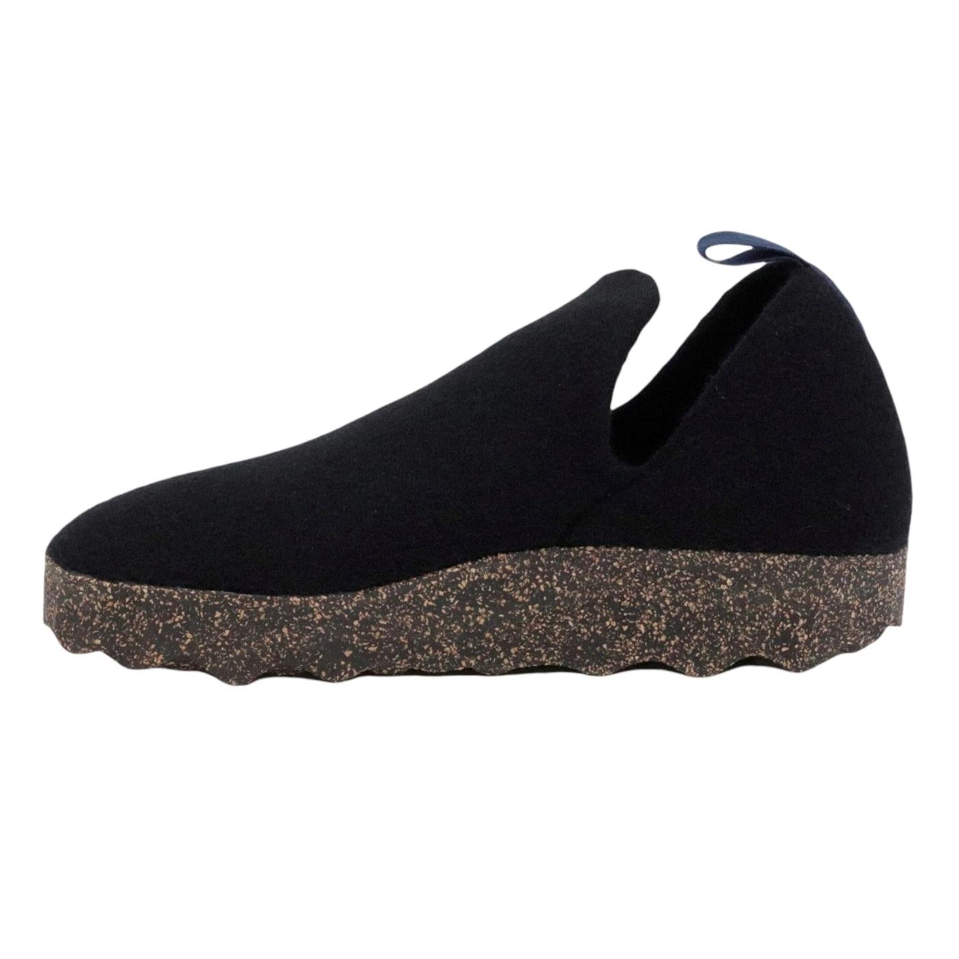 Asportuguesas City scarpa in lana naturale nera, 