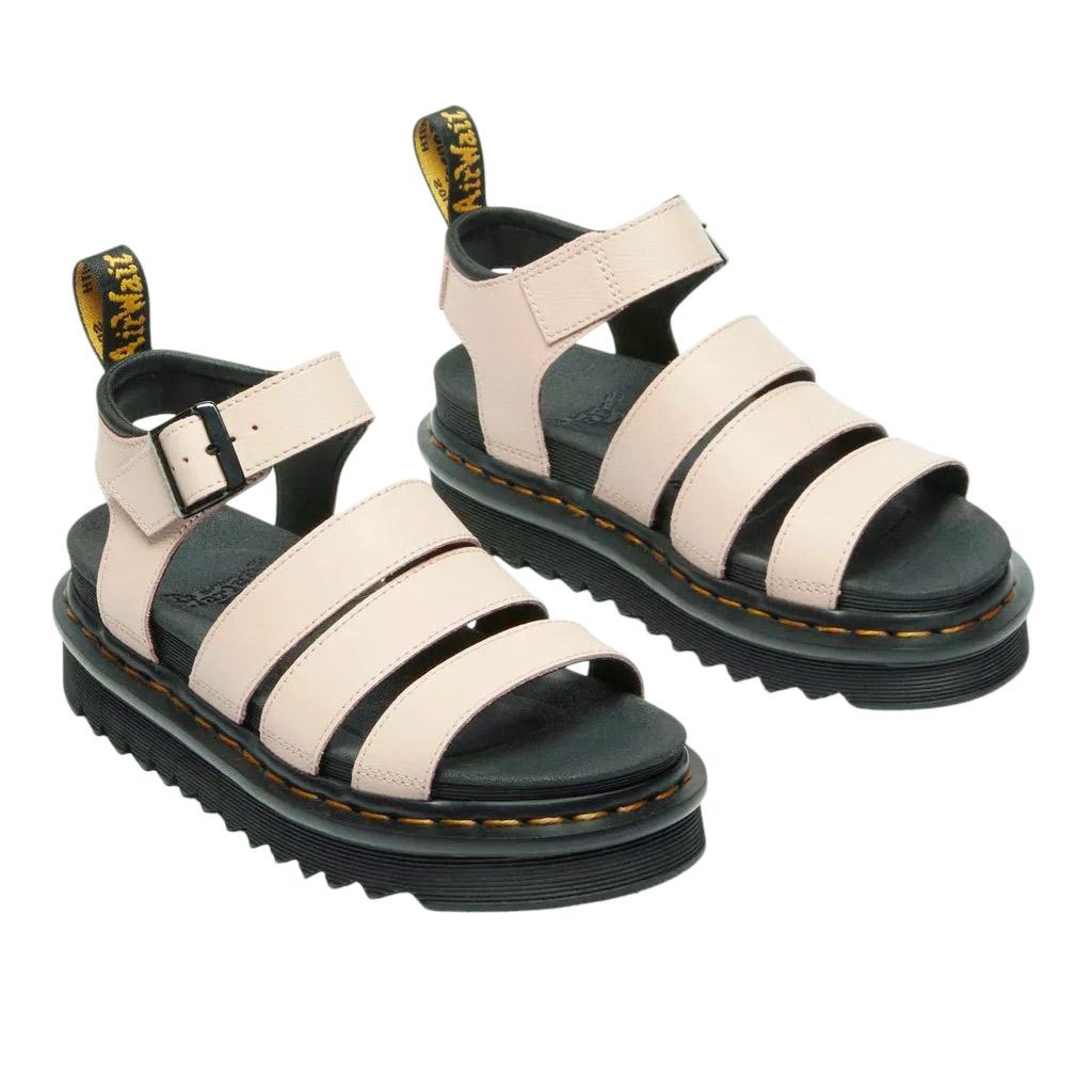 Dr Martens Blaire Athena sandalo donna in pelle rosa. 