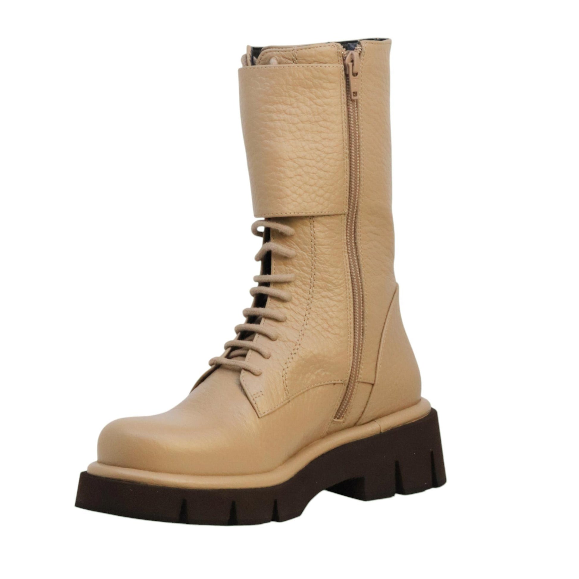 Paloma Barceló Comba stivaletto donna in nappa taupe 