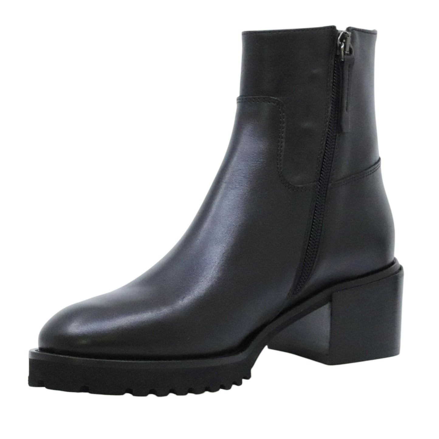 Triver Flight 676 02 stivaletto donna in pelle nera 