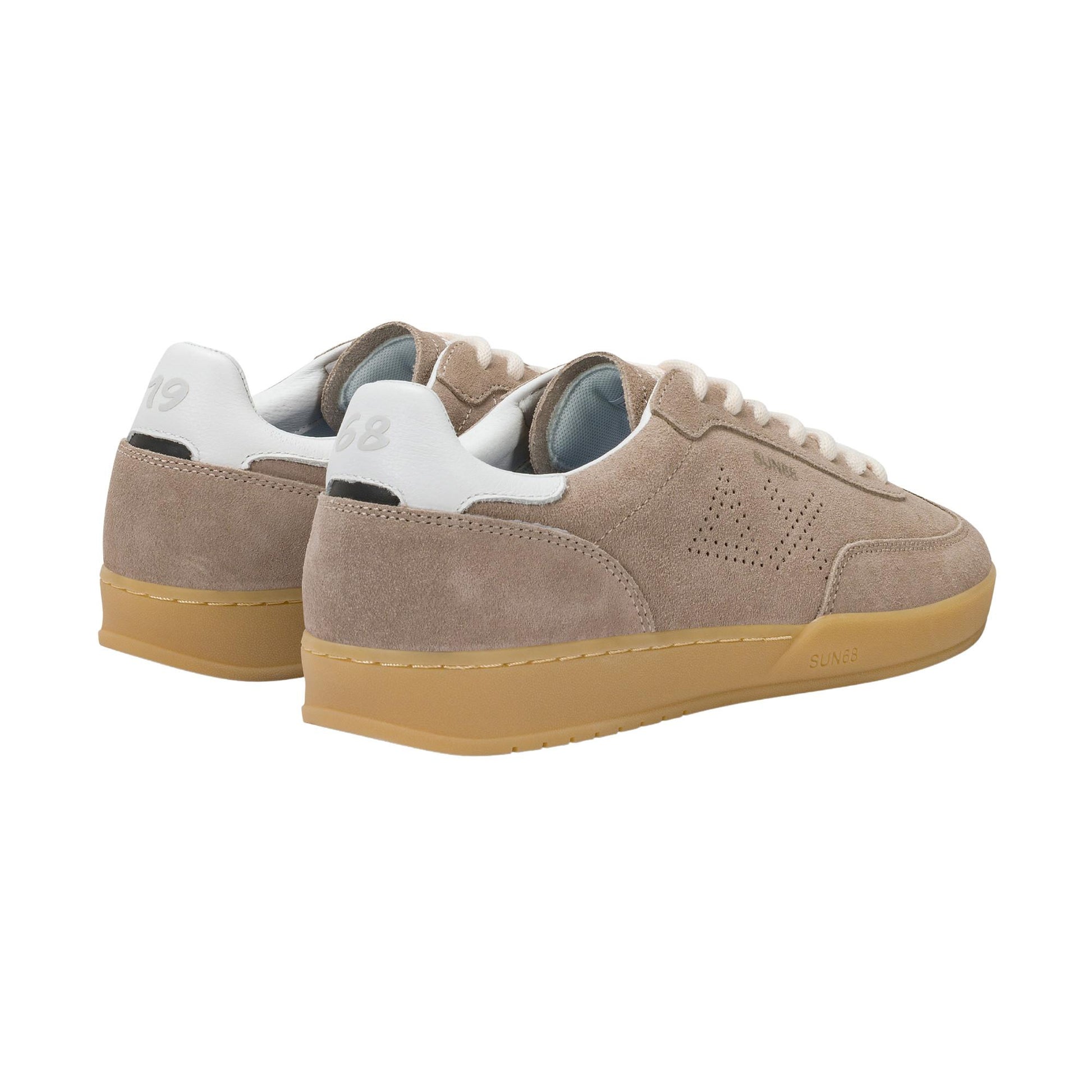 Sun68 California Z36142-98 sneaker uomo in camoscio grigio stone 