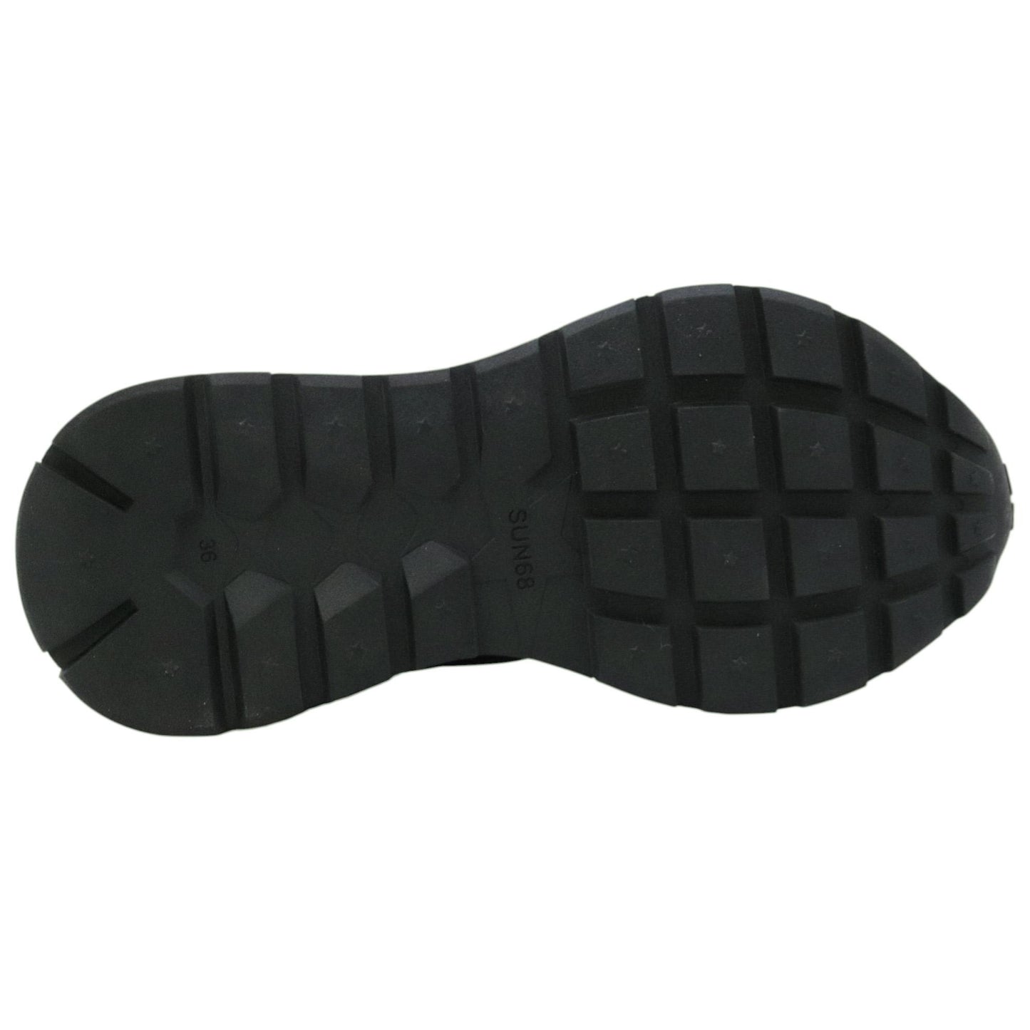 SUN68 Ally Bright Z45203 sneaker donna in nylon e suede nero 