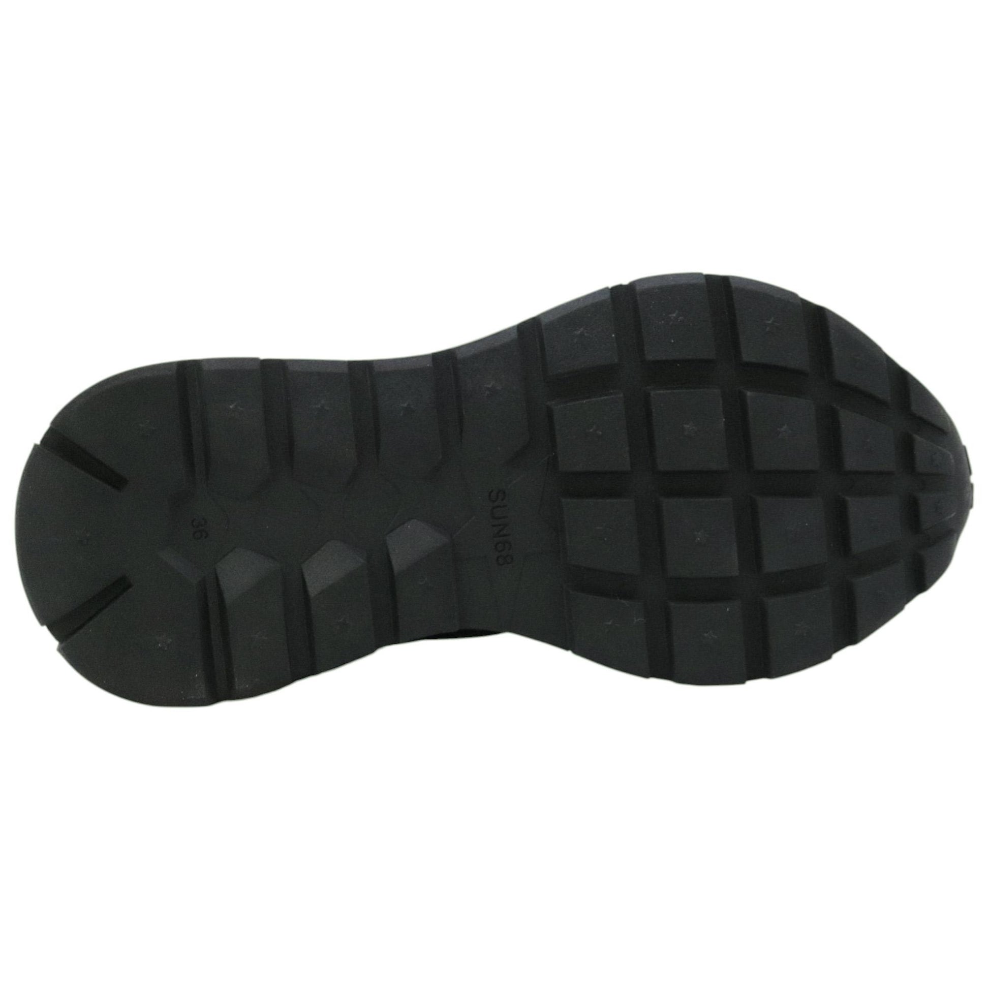 SUN68 Ally Bright Z45203 sneaker donna in nylon e suede nero 