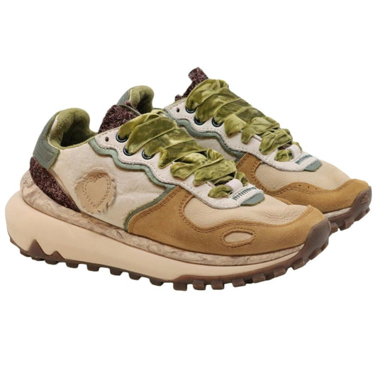 Satorisan Chacrona Metta Premium sneaker donna in pelle panna 