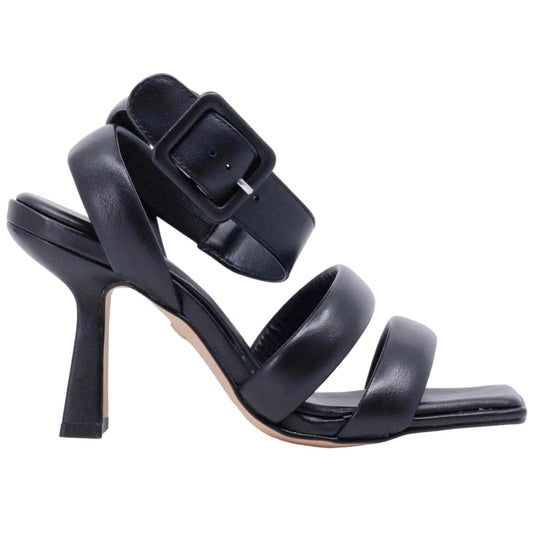 Sandalo donna Carrano 513002 in pelle di colore nero 