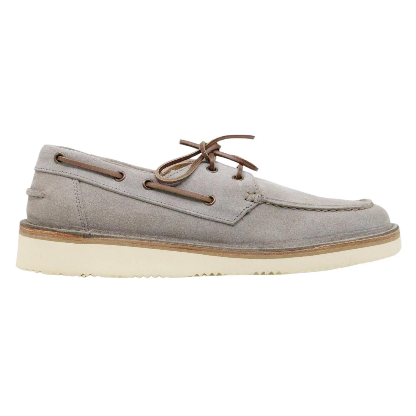 Astorflex Boatflex scarpa da barca uomo realizzata in pelle scamosciata grigia 