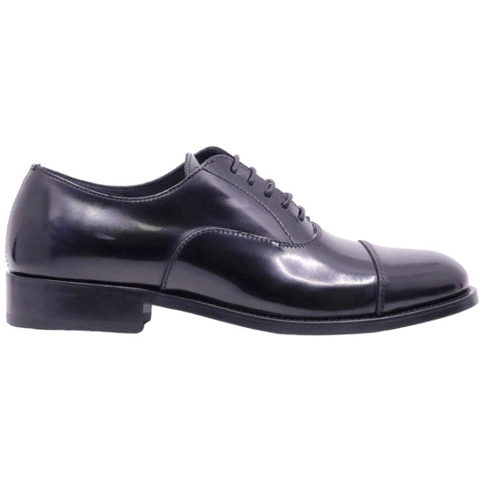 Scarpa francesina uomo di Seboy's 3055 in pelle nera spazzolata 