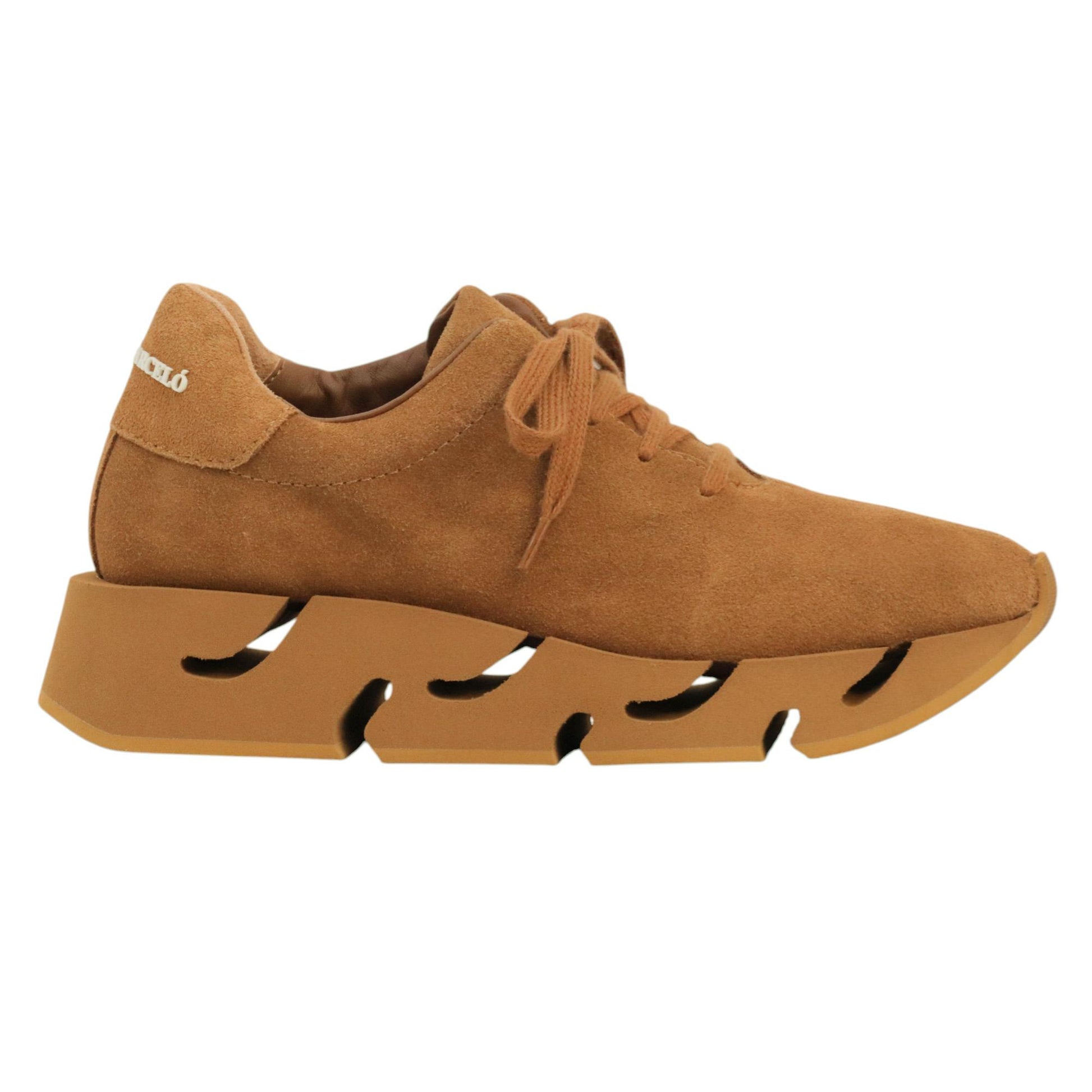 Paloma Barceló Pia sneaker donna in camoscio cuoio 