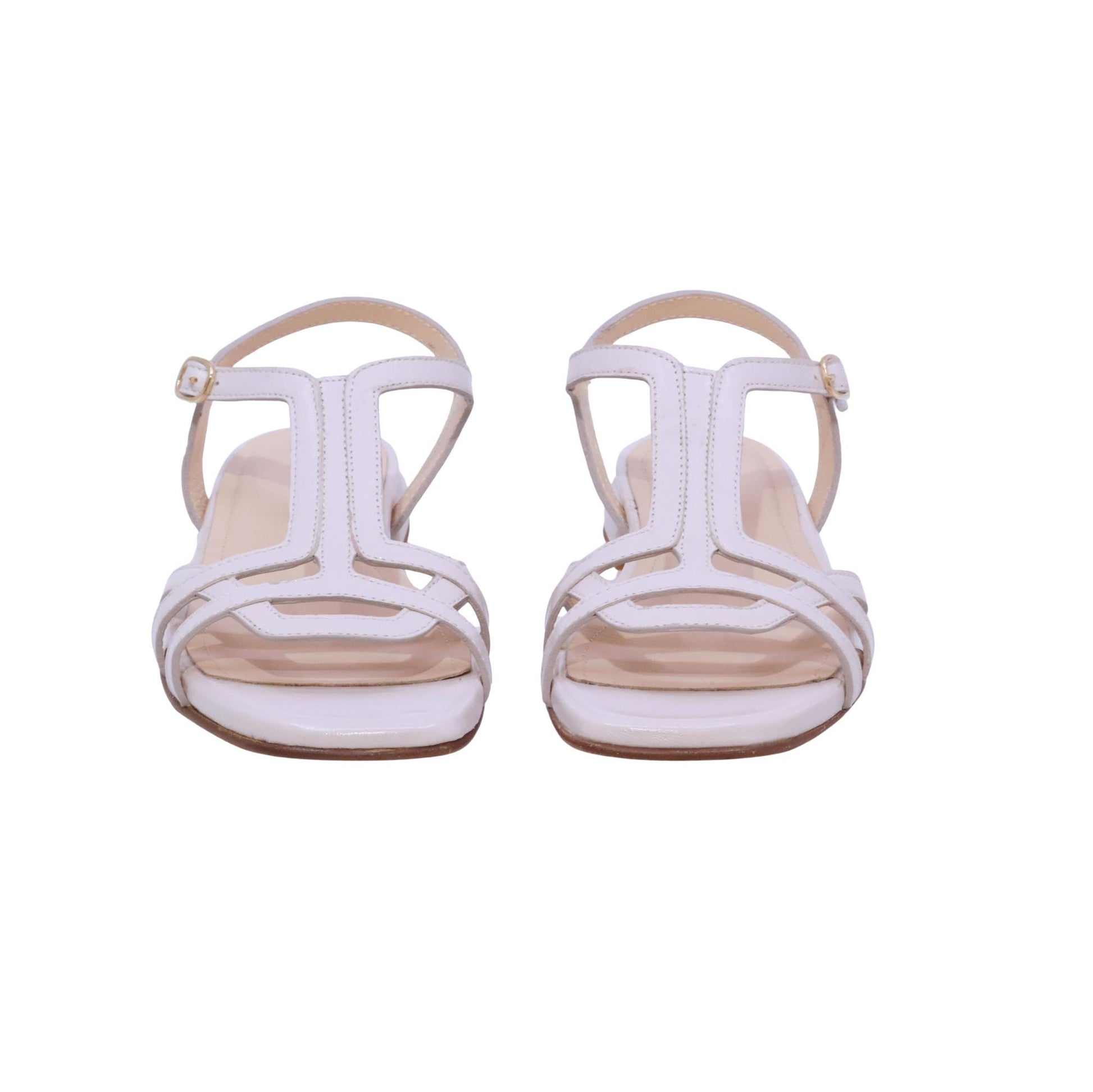 Triver Flight Arrods 858 46 sandalo donna in pelle avorio con cinturino 