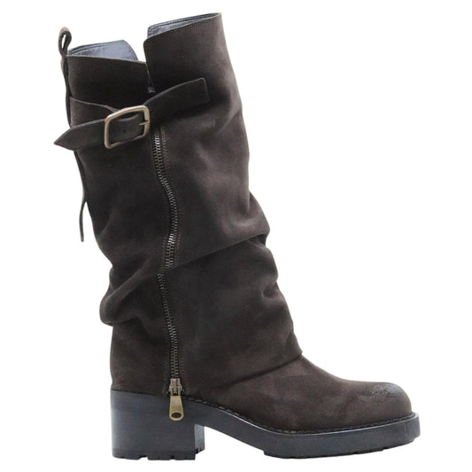 stivale da donna in camoscio marrone 2828CORTINATMORO CURIOSITÈ