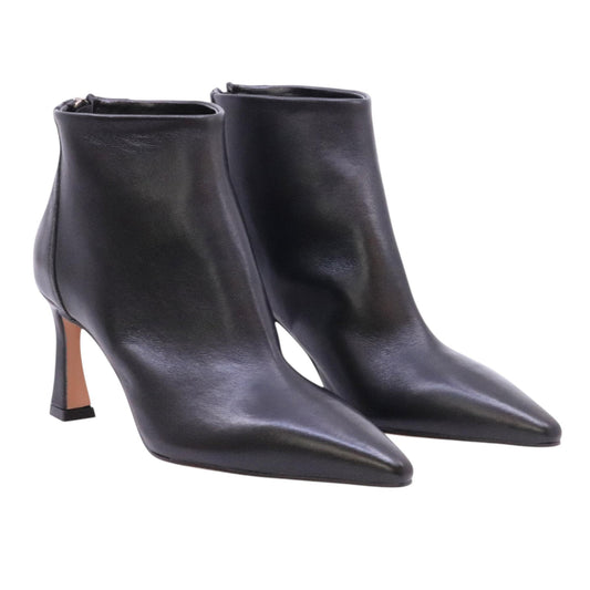 Bianca Di R786 tronchetto donna in pelle nera 