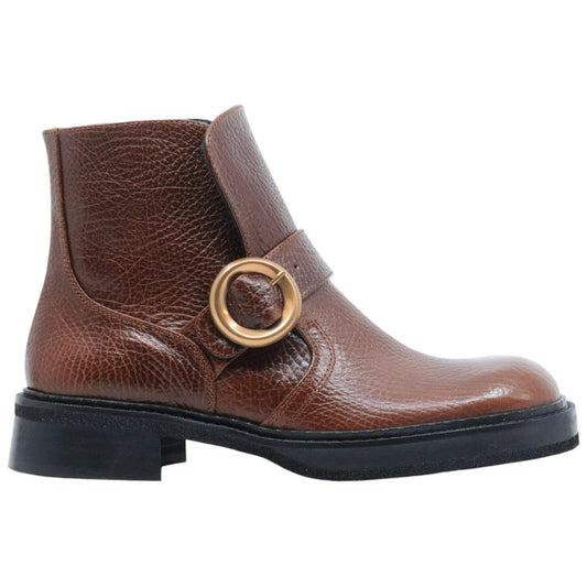 RAS 7857 stivaletto da donna in pelle brandy 