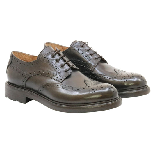 Crispiniano 481 derby uomo pelle marrone 481BUFALOTEAK CRISPINIANO