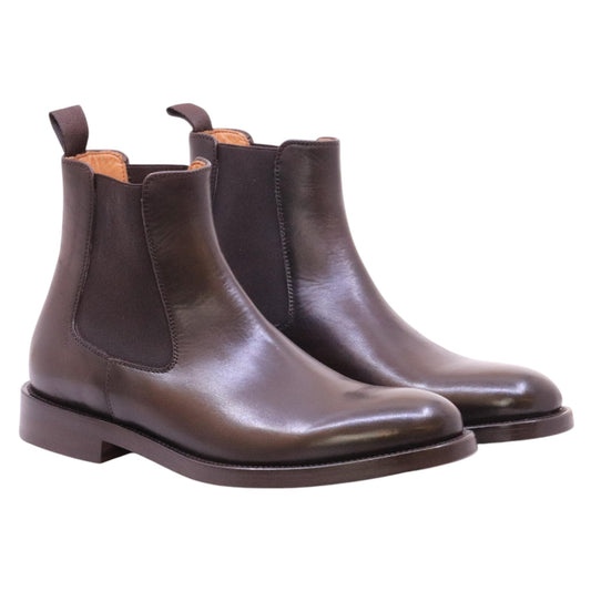 Crispiniano 35 chelsea boot uomo pelle marrone 