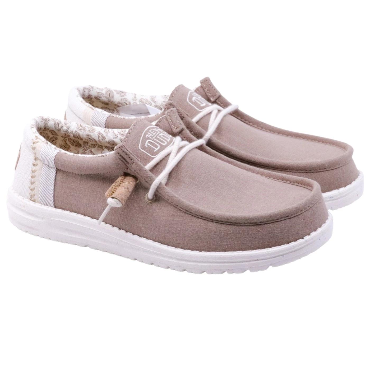 Hey Dude Wally Break Stitch sneaker uomo in argilla 