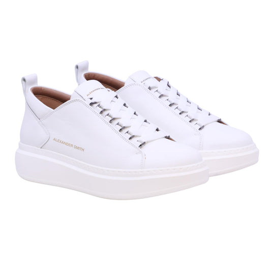 Alexander Smith Wembley sneaker uomo in pelle bianca 