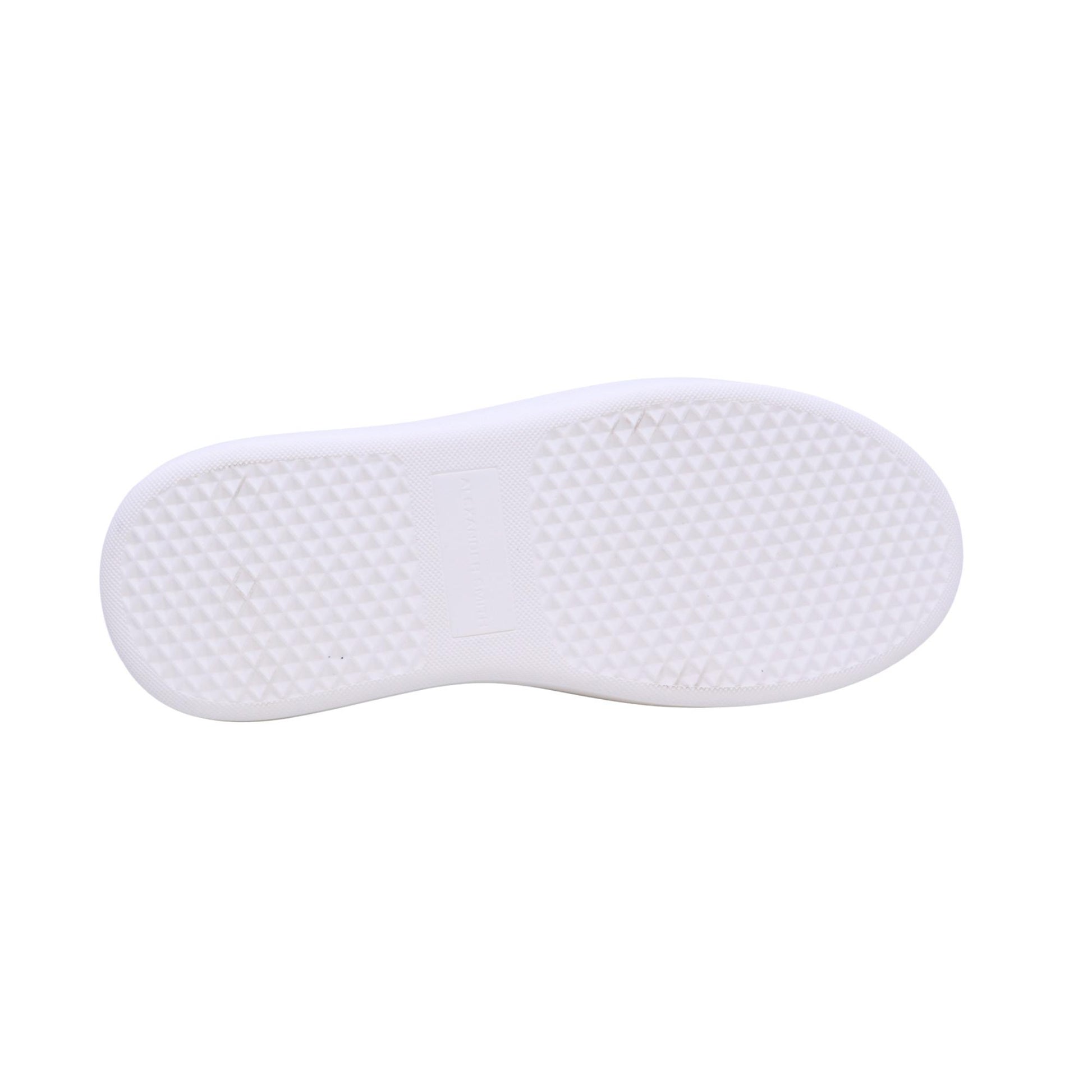 Alexander Smith Wembley Deconstructed White Dark Ivory sneaker uomo in pelle bianca 