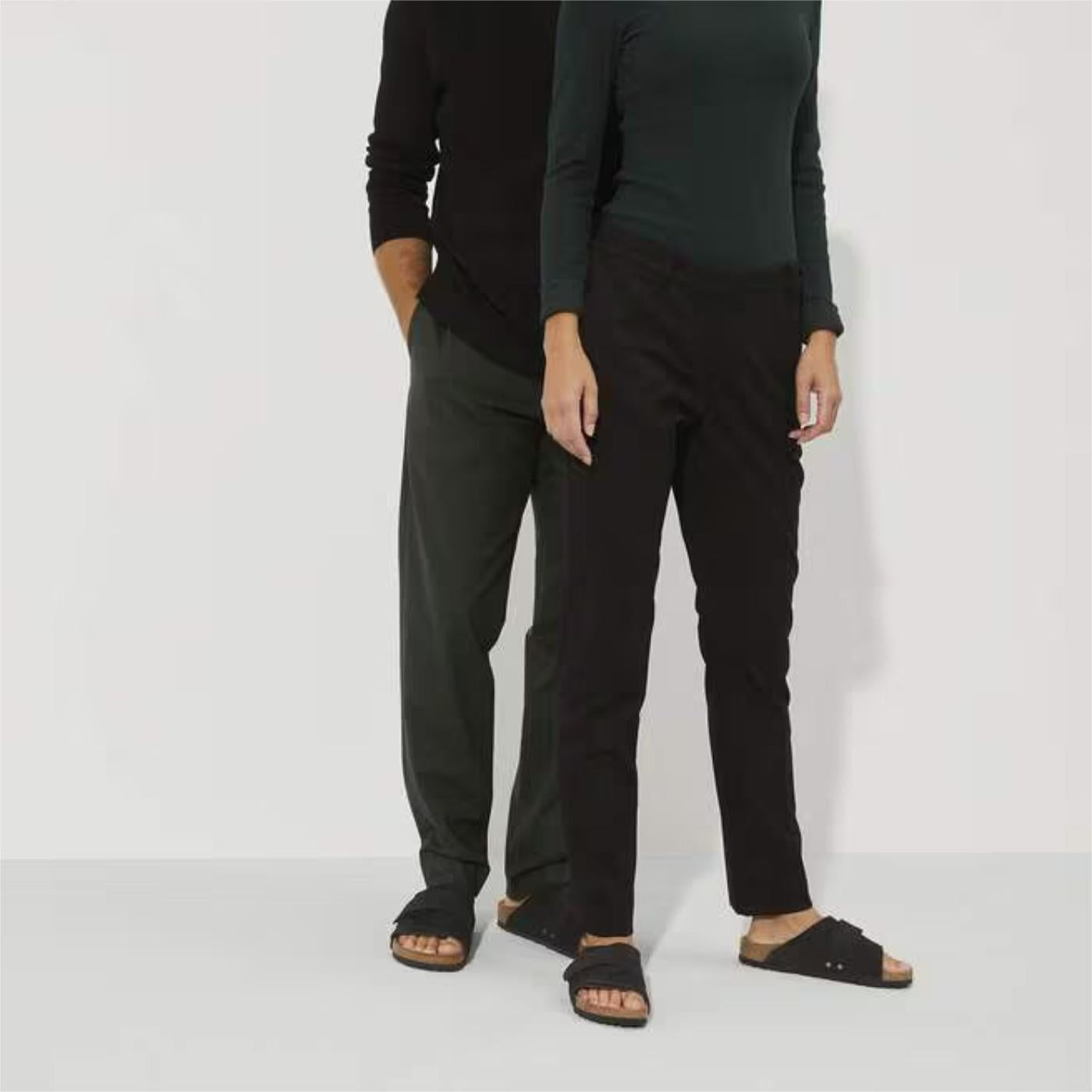 Birkenstock Kyoto Black sandalo uomo in nabuk e camoscio nero narrow fit 